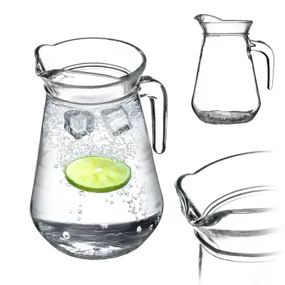 steklen vrč za vodo, sok, pijačo, kompot, limonado, 1,3-litrski vrč