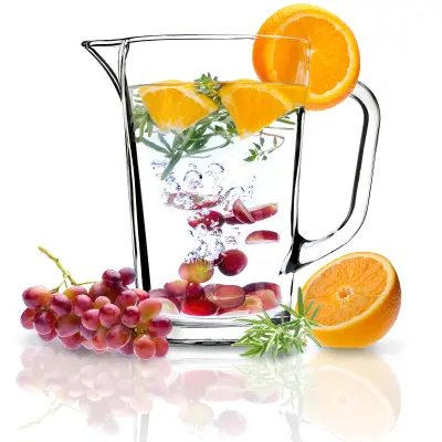 steklen vrč za vodo, sok, limonado, pijače, vodo 1,23 l