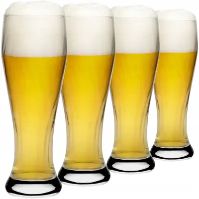 vrček za pivo 665 ml, komplet 4 visokih vrčkov za pivo