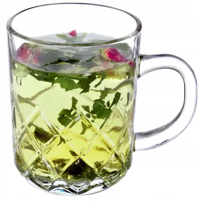 kozarec za kavo, čaj, pijače, latte, vodo, z ročajem za sok 230 ml kozarci