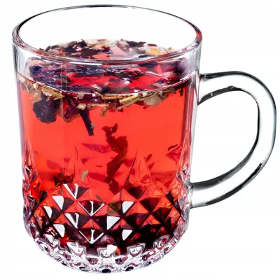 kozarec za čaj in kavo 230 ml, skodelica za sok in pijačo z ročajem, debelo steklo