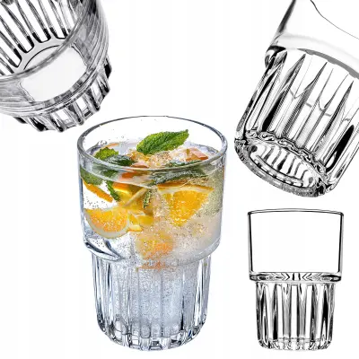320ml rebrasti kozarec za hladne pijače, sokove, vodo