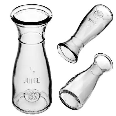 Steklena karafa za vodo, steklen vrč 250 ml, sok, vino, limonada, pijača