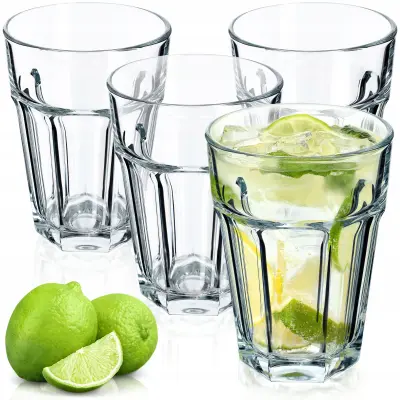 komplet 4 visokih kozarcev za viski 370 ml