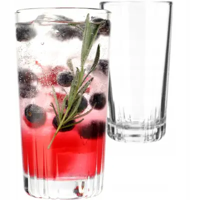 Kozarec za pijačo, sokove, vodo, Literatka, visok kozarec, 345 ml
