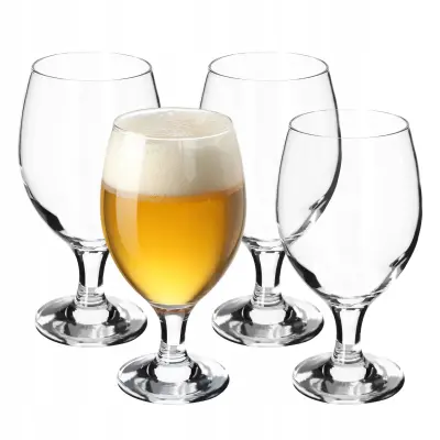 vrček za pivo, kozarec za pivo, visok kozarec za pivo, 400 ml, 4 kosi
