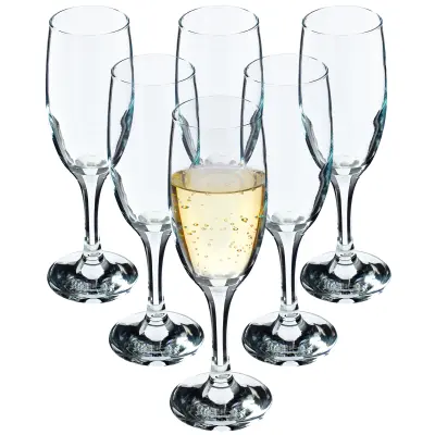 Komplet 6 kozarcev za šampanjec in prosecco 190 ml KADAX
