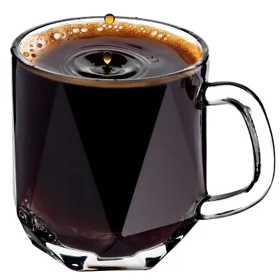 Kozarec za kavo, čaj, pijačo, vodo z ročajem za sok 300 ml Kozarci in vrčki