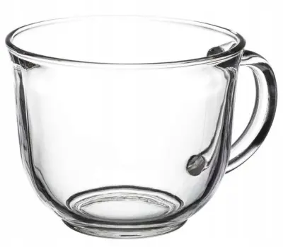 kozarec za kavo, čaj, zimske pijače, latte z ročajem 480 ml veliki kozarci
