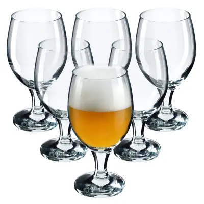 Pivski vrček, komplet 6 steklenih vrčkov, 400 ml, darilni set