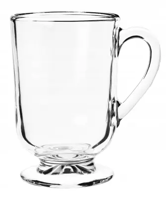kozarec za kavo, čaj, pijače, latte, vodo, z ročajem za sok 300 ml kozarci