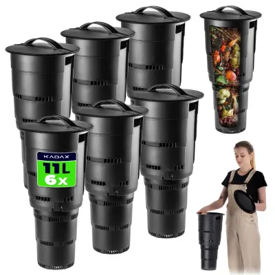 vrtni kompostnik, podzemni, 6x11l, posoda za biološke odpadke, kompostno gnojilo