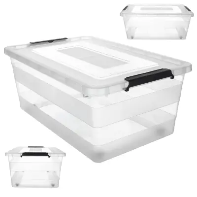 40L plastični organizator za igrače s pokrovom