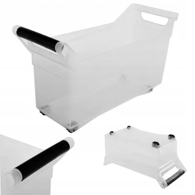 Sistemski organizator za kuhinjske omarice, kolesca, 48x17x25cm, 17l