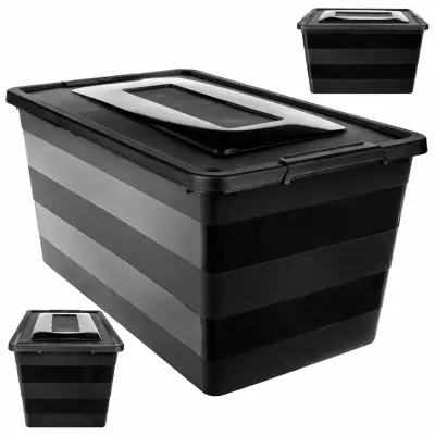 55L plastični organizator za igrače s pokrovom