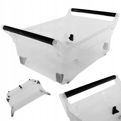 Sistemski organizator za kuhinjske omarice, kolesca, 58x38x25cm, 30l