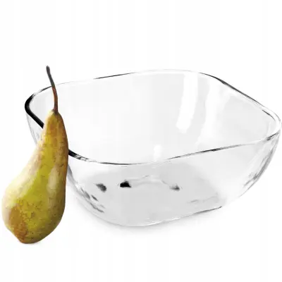 solatna skleda, steklena skleda za prigrizke, solata sadje, 20 cm, kvadratna skleda