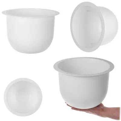 Loft okrogel vložek za cvetlični lonec za gredice, bel 29 cm