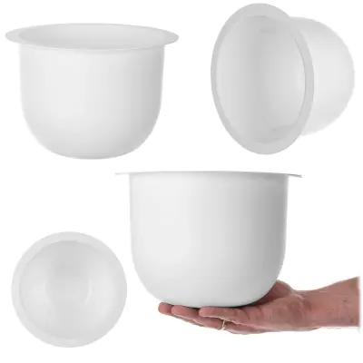 Loft okrogel vložek za cvetlični lonec, bel, 24 cm