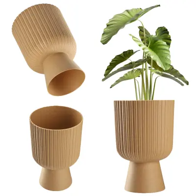 cvetlični lonec, cvetlični lonec, trata, plastični pokrov, 14 cm, stojalo za rože, rjava