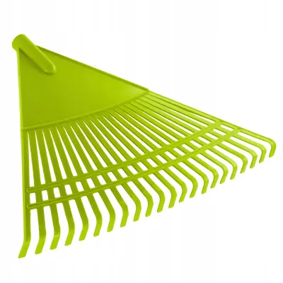 Grablje za listje in travo, plastične, vrtne, brez ročaja, široke, 60 cm, 22 zob