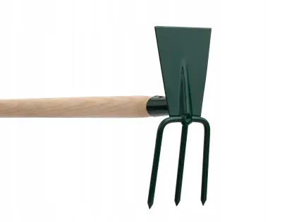 Vrtna motika za kopanje, kopač z vilami 7 cm, kavelj 83 cm