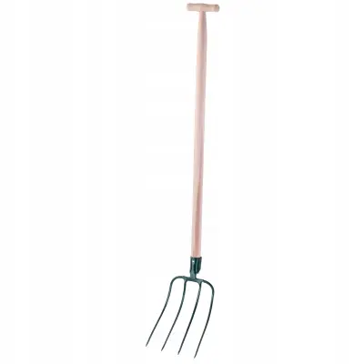 Vile za gnoj, seno, slamo, vrtne, 4-zobe, kovinske, 132 cm