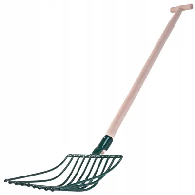 10-zobe vilice za krompir in peso, kovinske, trdne, široke, 138 cm