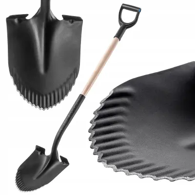 Ostra lopata 132 cm za kopanje vrta z ročajem