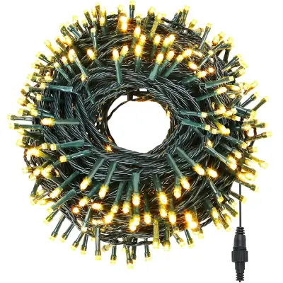 480 LED Vodoodporne LED Luči na Niti - Toplo Bela, Različne Velikosti in Barve