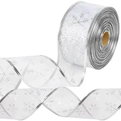 250 LED srebrna božična trak, 25m - tople bele luči