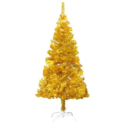 Zlata umetna božična jelka, 120 cm, 230 vejic - elegantna in trpežna praznična dekoracija