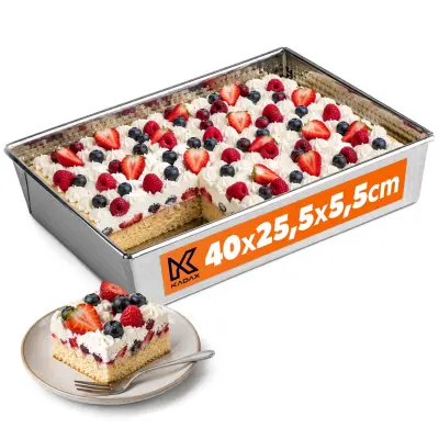 pekač za torte z nelepljivim premazom 40x25 cm