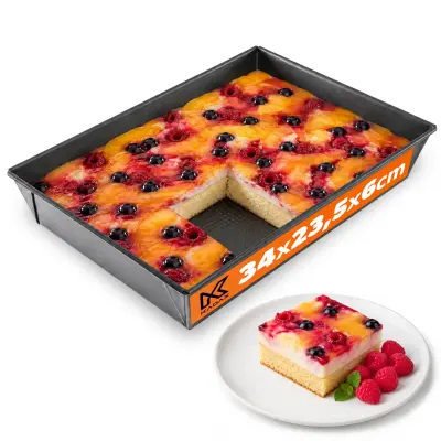 Pravokotni pekač za torte 34x23x6 Nelepljiv