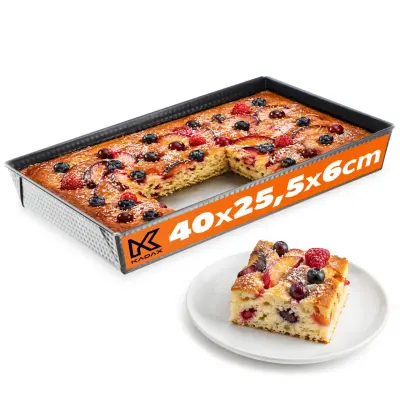 Pravokotni pekač s premazom proti prijemanju 40x25x6