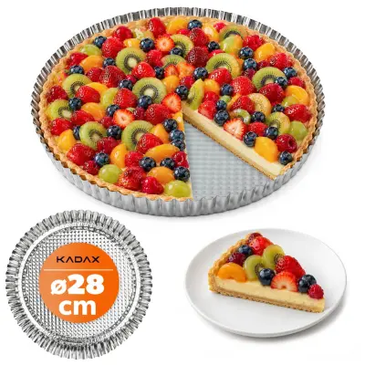 okrogel pekač za pite s premazom proti prijemanju 28 cm