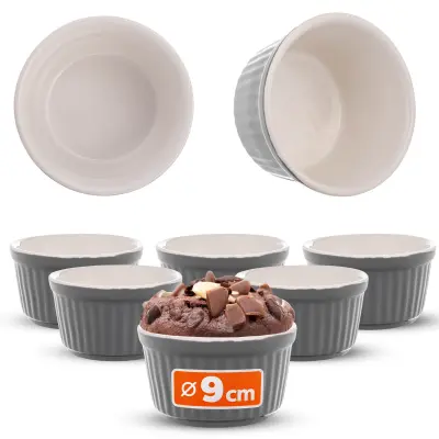pekovski modelčki, modelčki za peko, posodice za pečico 9 cm, 150 ml, 6 kosov