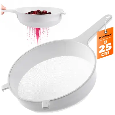 gosto cedilo za moko, mleko, sladkor v prahu, kuhinjsko, plastično, 25 cm, 250 mm