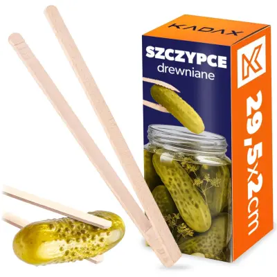 klešče za kumare, zelje, toast, žar, lesene, 29,5 cm