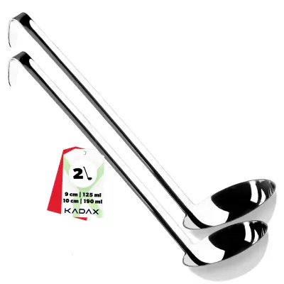 Zajemalka za juho Zajemalka za omako Komplet jeklenih zajemalk 9+10 cm