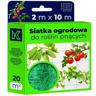 mreža za zelenjavo, paradižnik, kumare, vrtno oporo 2 x 10 m