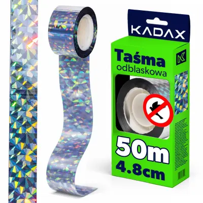 Odsevni trak za odganjanje ptic 50M, odsevni trak za odganjanje ptic za golobe in škorce