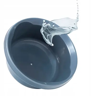 Umivalnik za perilo 6 l, plastična okrogla posoda, siva