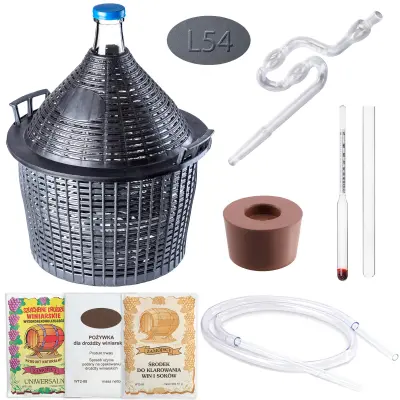 Vinska steklenica Lady 54L + komplet za vino s plutovinasto zračno zaporo