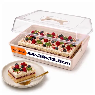plastična posoda za torte, pecivo, škatla za torte, pravokotna, velika