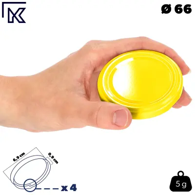 Pokrovčki za kozarce, Pokrovi, Fi66, Navojni pokrovčki za kozarce, 4-Lock, 10 kosov.