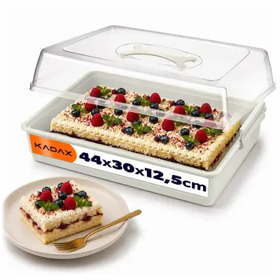 plastična posoda za torte, pecivo, škatla za torte, pravokotna, velika