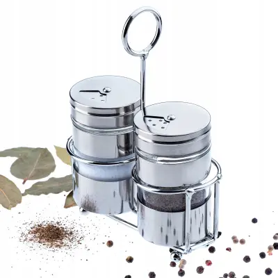 komplet soli in popra 2x80ml s stojalom