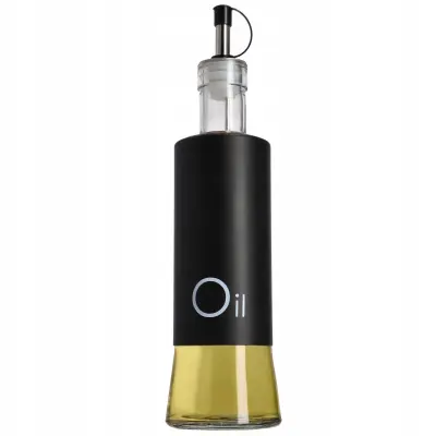 steklena steklenica za olivno olje z dozirnikom 320 ml kis olje dozirnik črne barve