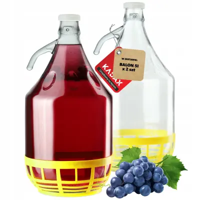 steklenica za vino 5L balon dama v košari steklenica za vino + zapiralo 2 kosa